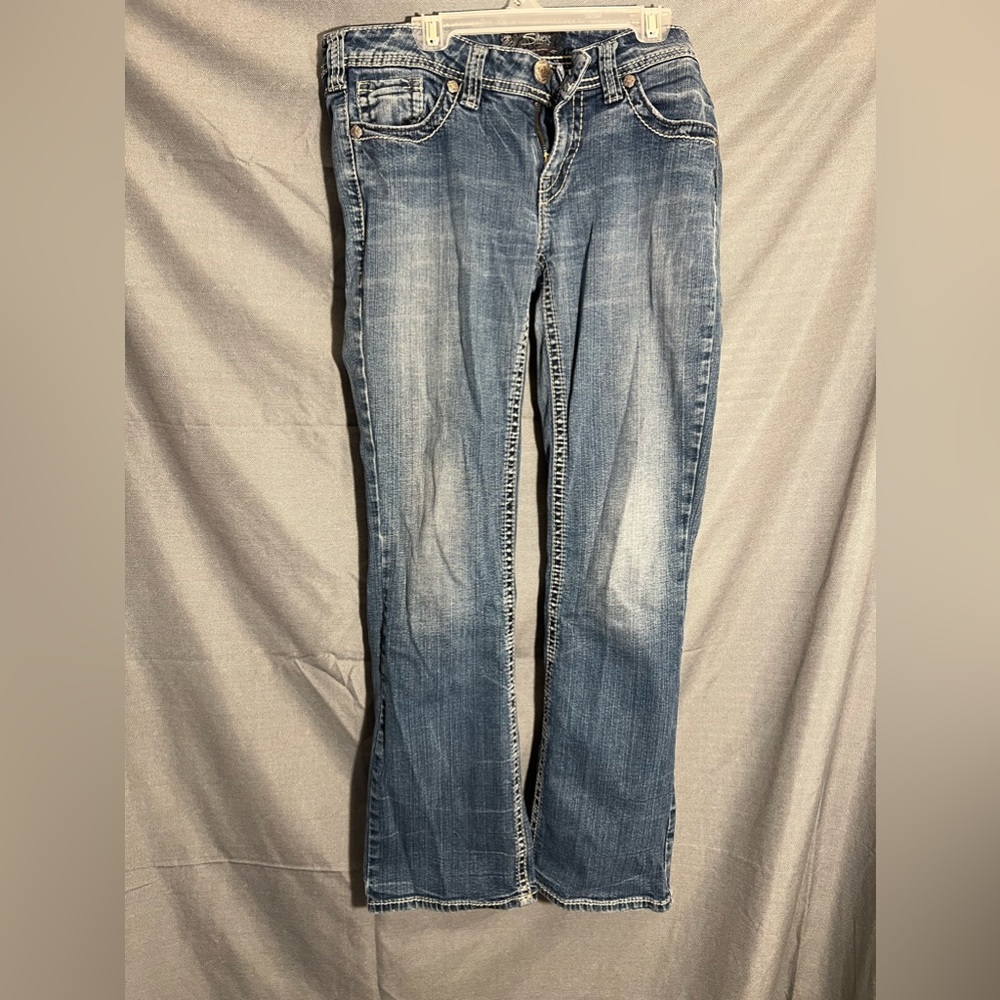 Brand: Silver, Soze: W30/L31, Color: Blue.